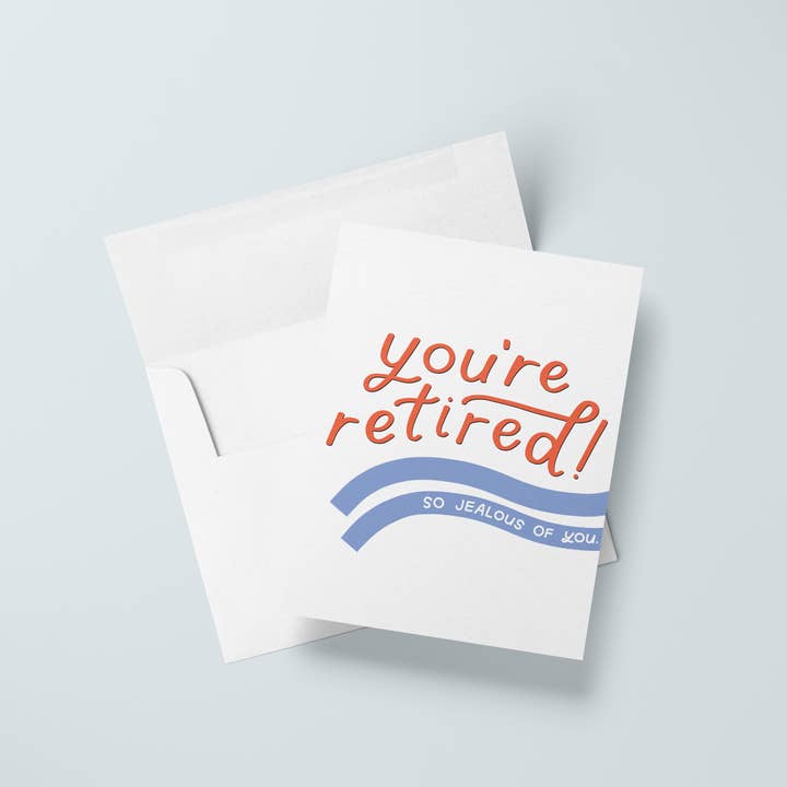 Just Follow Your Art - Wholesale Retirement Card - Retired Jealous Card | Funny Retirement Gift, Congrats