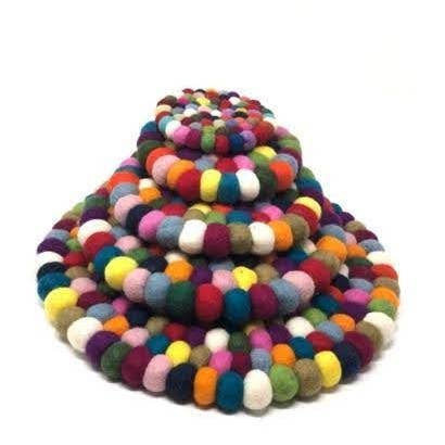 9 – 10 Inch Nepali PomPom Cushion for wholesale by Now N Zen