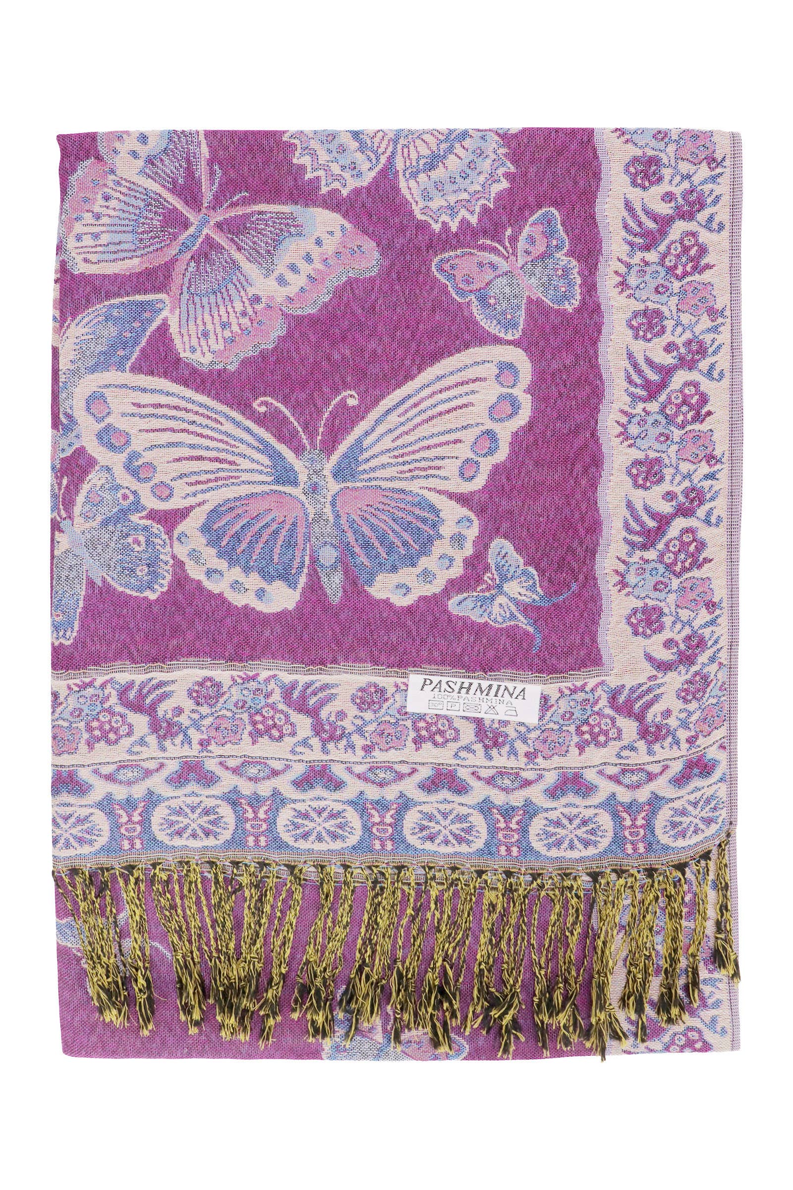 ASSORTED Bohemian Floral Butterfly Pashmina Shawl for wholesale on Faire1
