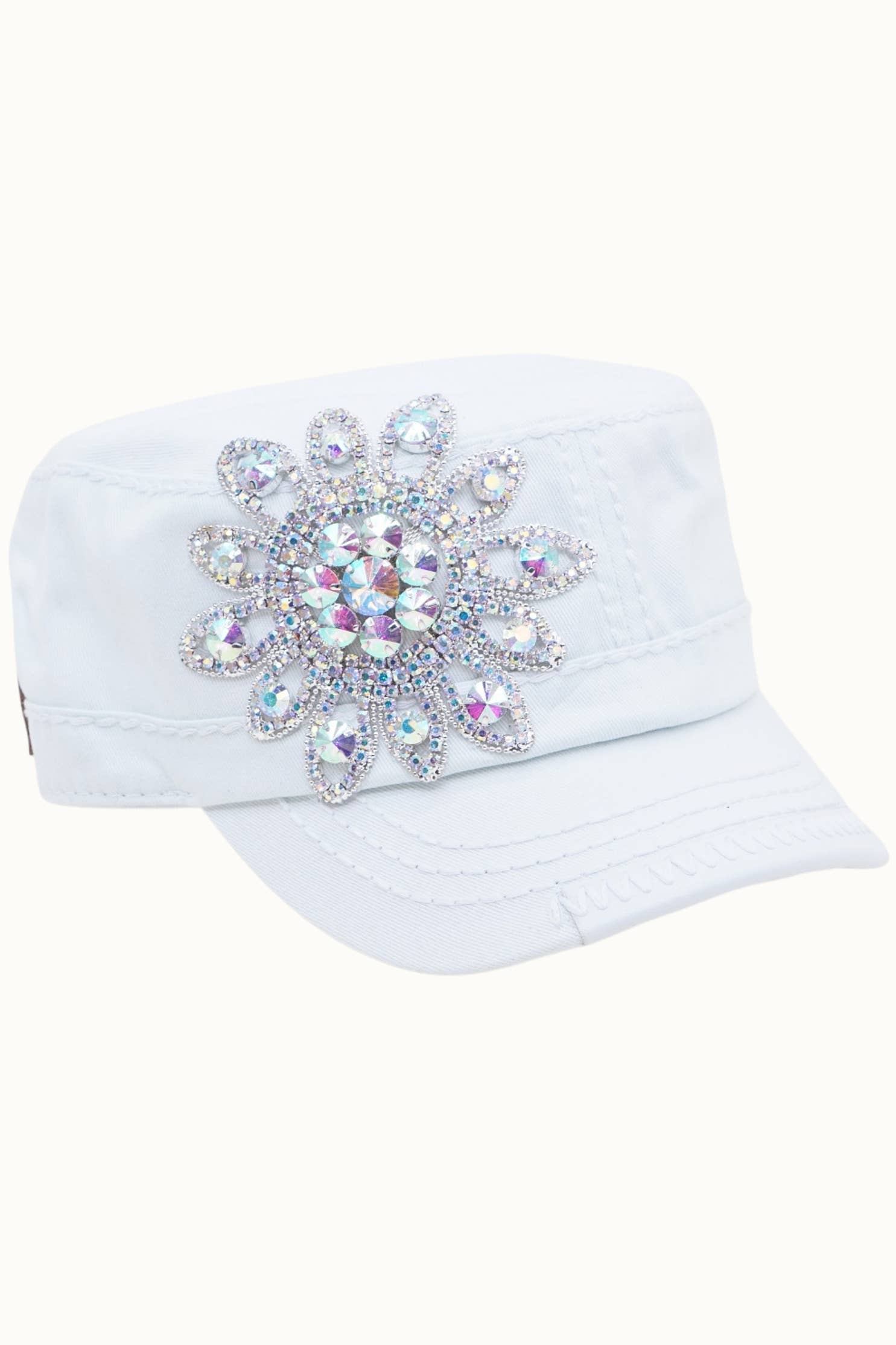 Olive & Pique - Wholesale Baseball Cap - Women's - Sunflower Bejeweled Glitz Cadet Cap, Adjustable5
