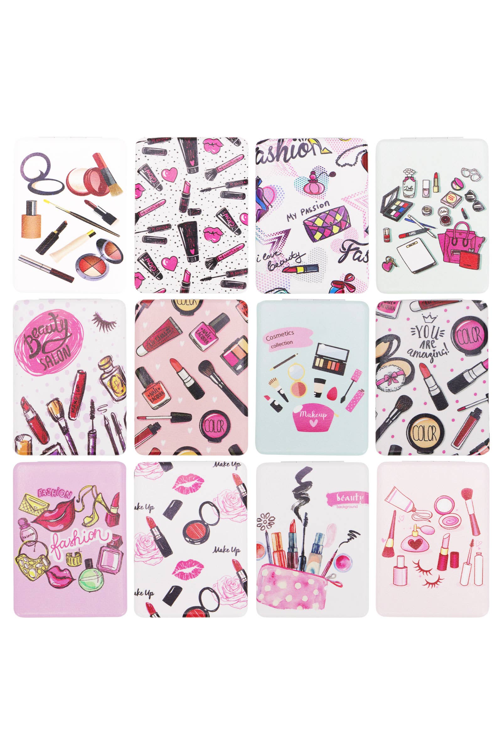 ASSORTED Beauty Salon Makeup Compact Mirror for wholesale on Faire17