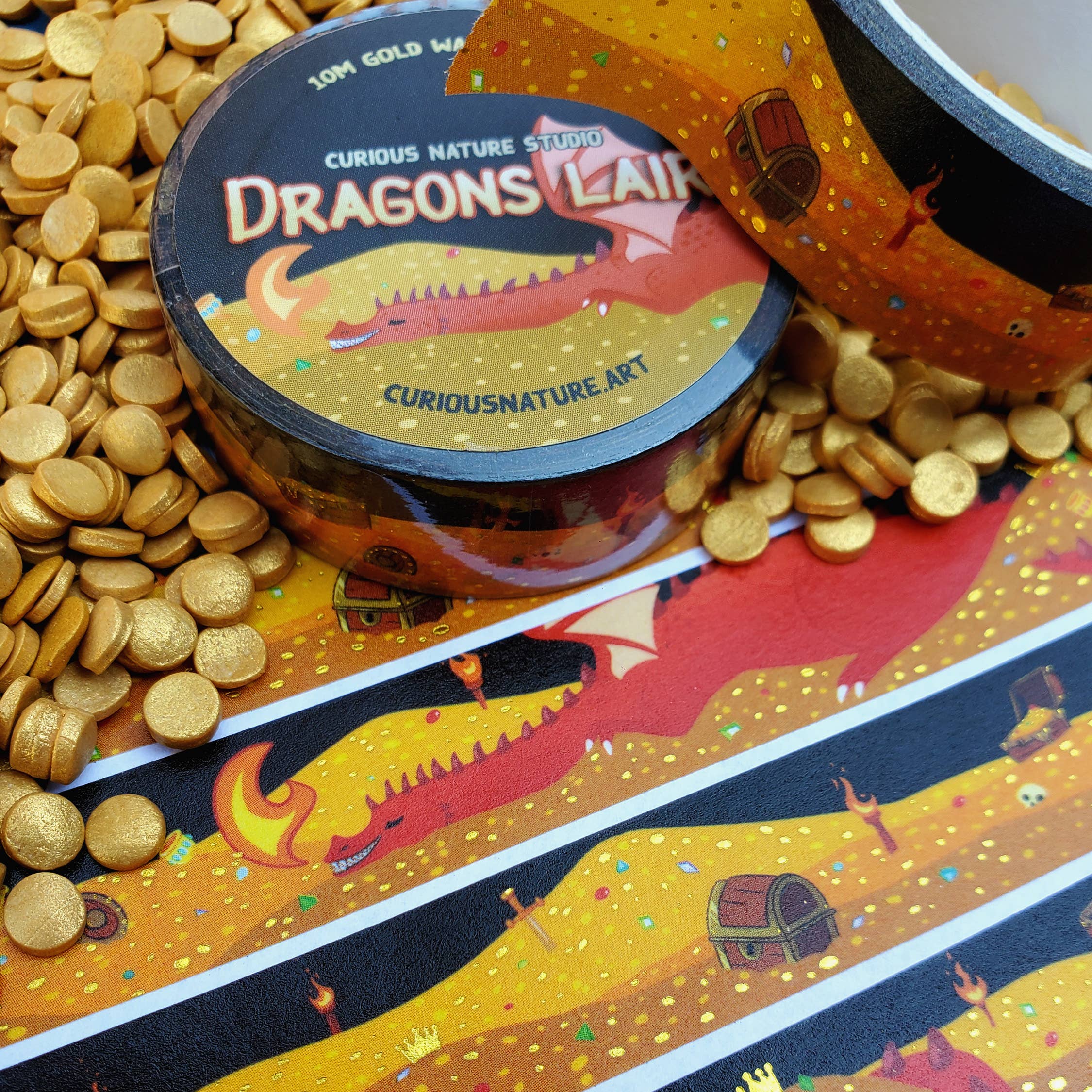 Curious Nature Studio - Wholesale Washi Tape - Dragons Lair • Washi Tape3