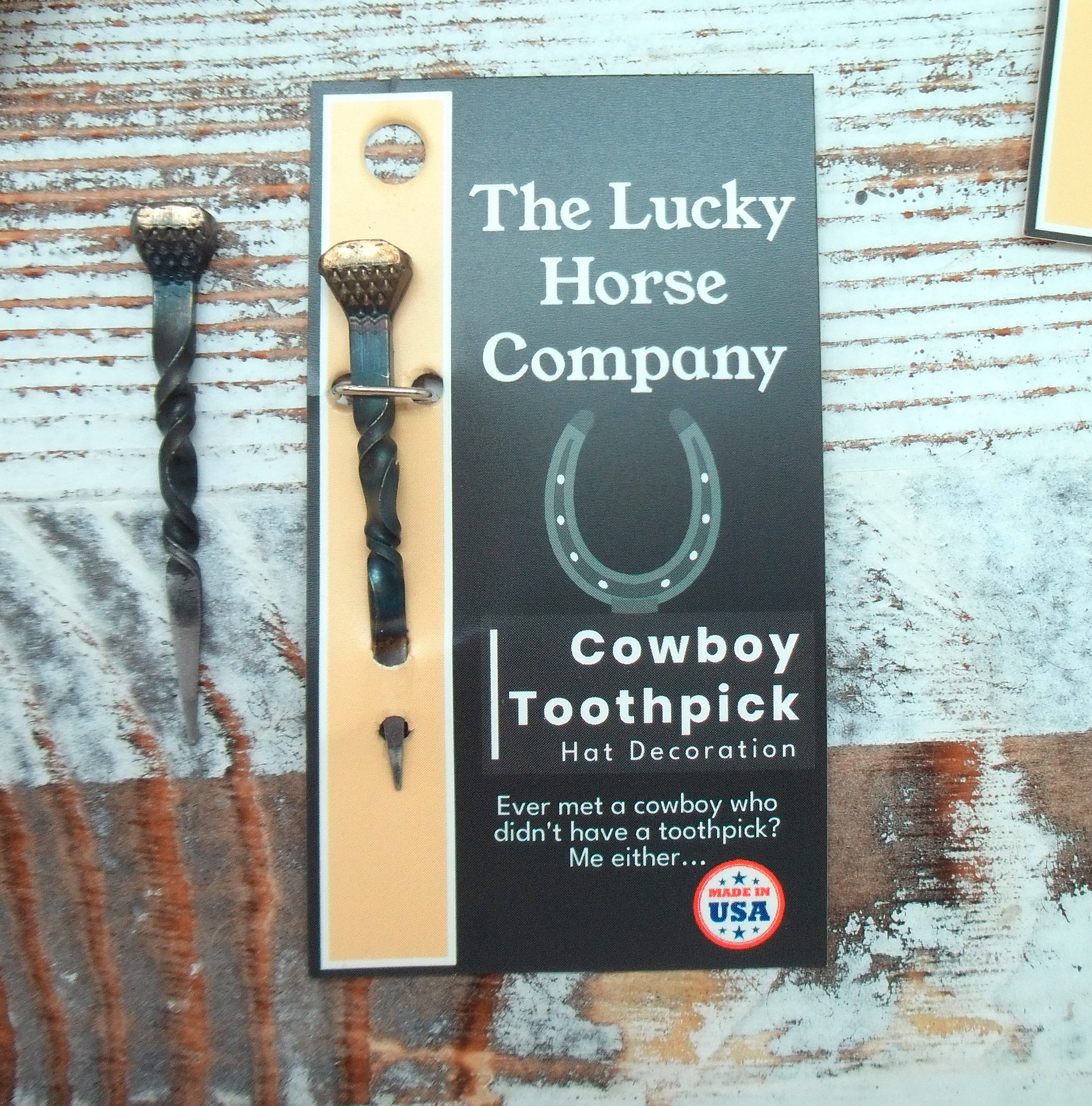 The Lucky Horse Company - Wholesale Hat Accessory - Men's - Western "Cowboy Toothpick" Hat Decoration (Set of 12) 1