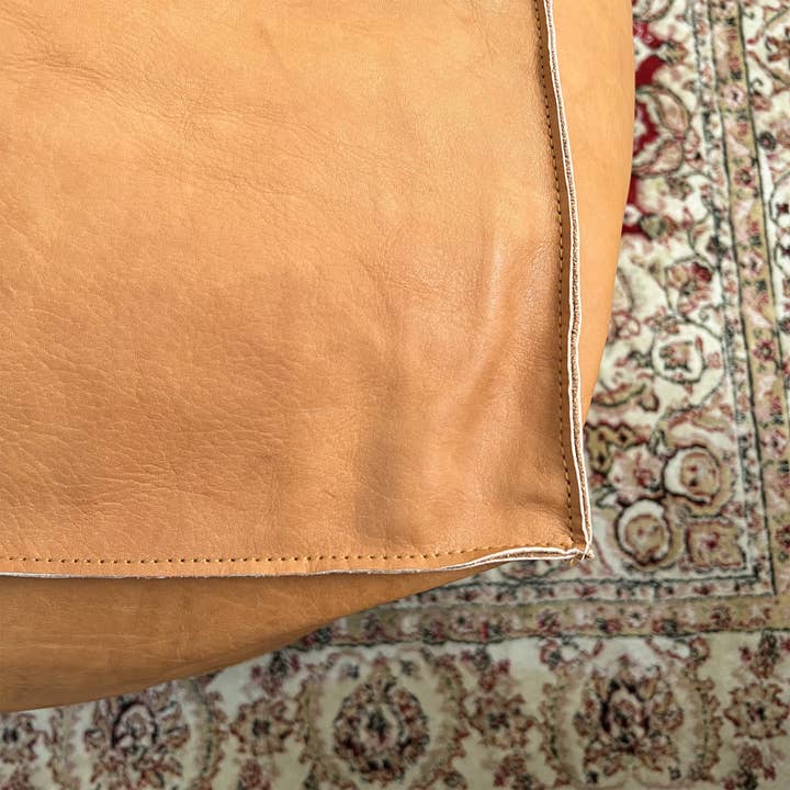 Melecraft - Wholesale Ottoman - Handmade Furniture | CowHide Leather OttomanTable-Unstuffed