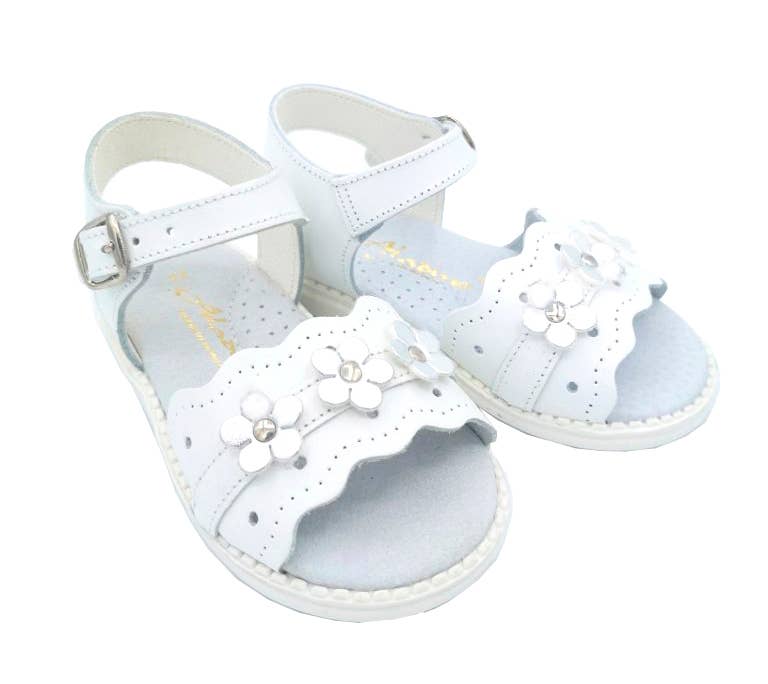 CALZADOS FERNANDEZ ALONSO SL - Wholesale Sandals - Kids - White sandal with flowers4
