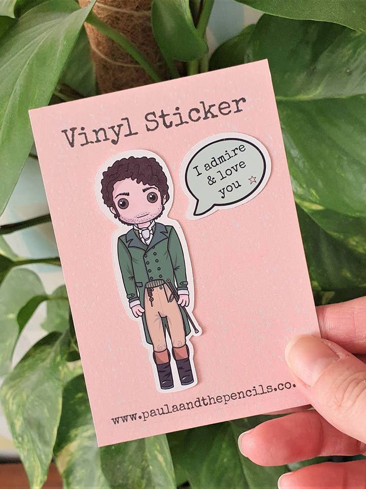 Mr Darcy & Elizabeth Bennet Stickers for wholesale by Paula and the Pencils