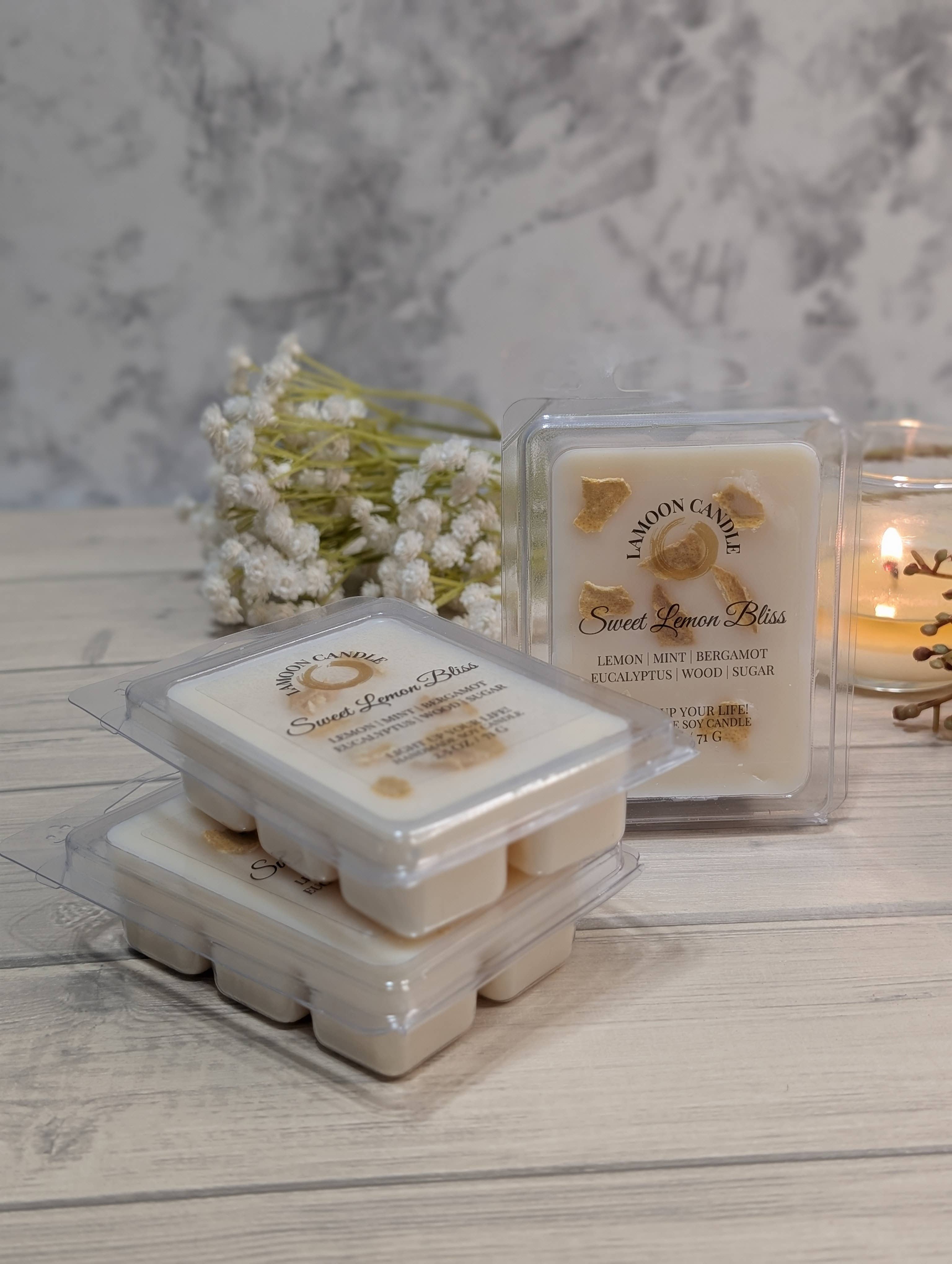 LaMoon Candle - Wholesale Wax Melt - Soy Wax Melts with Real Flowers & Herbs7
