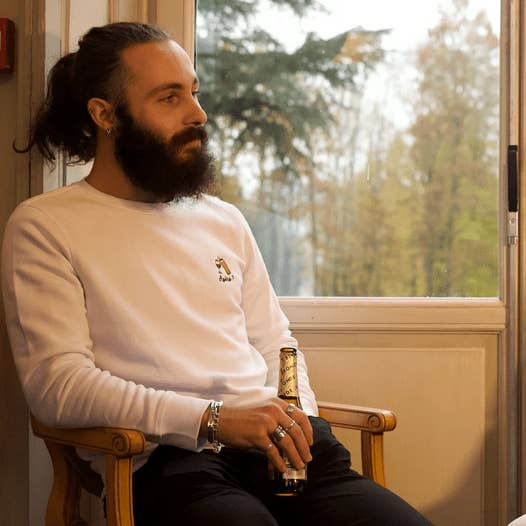 Vit aperitif-tröja för wholesale av Un Bon Apéro