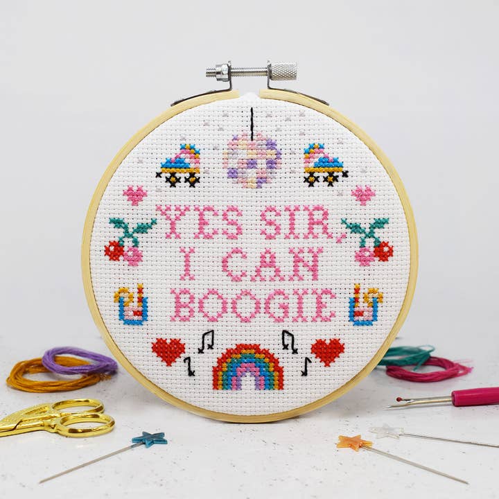 The Make Arcade – wholesale Material för broderi/korsstygn – ”Ja sir, jag kan boogie” Stort korsstygnssats2