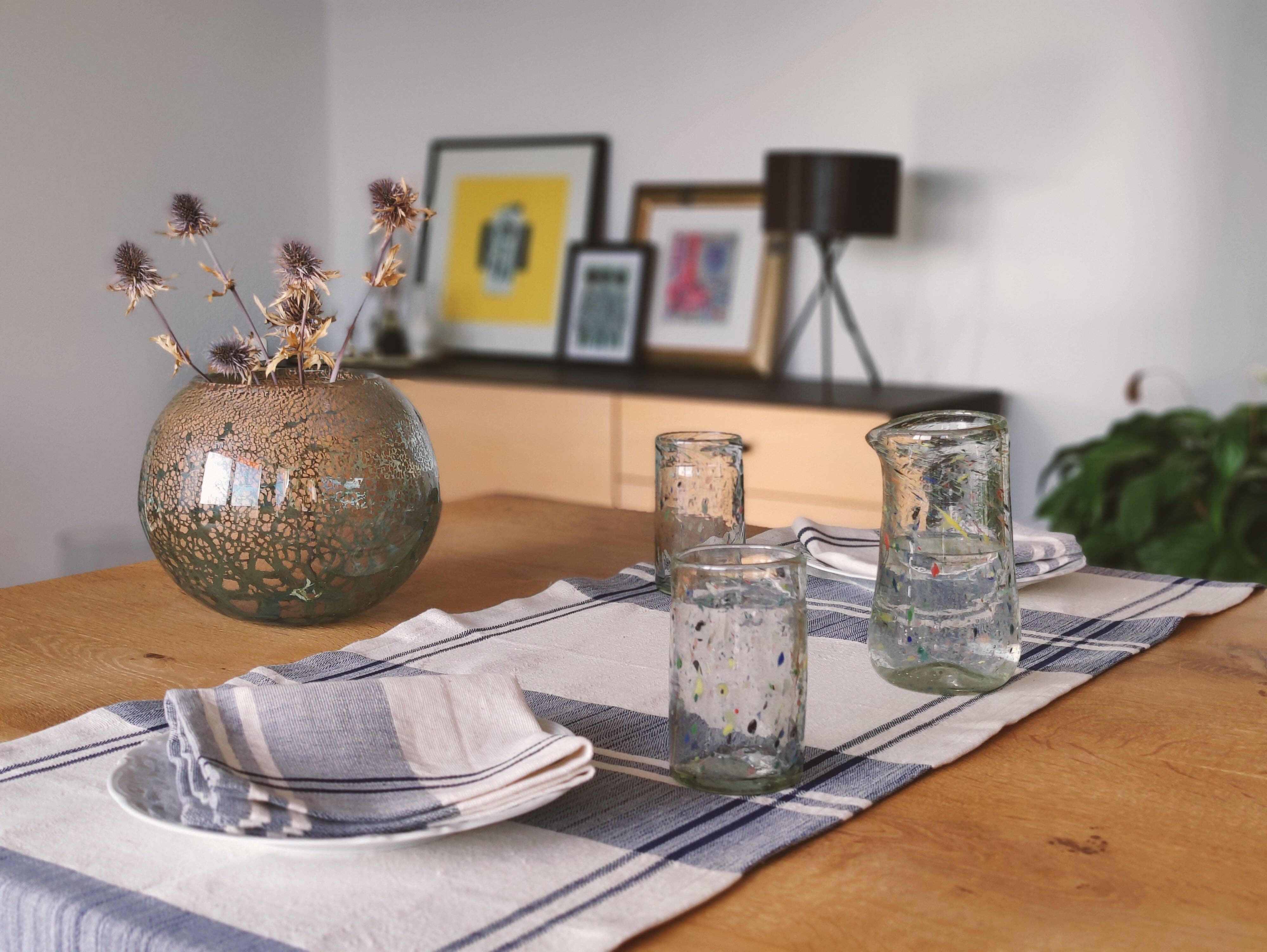 SOLOKO - Vente Carafe - Carafe en verre recyclé soufflé bouche | Verrerie colorée5