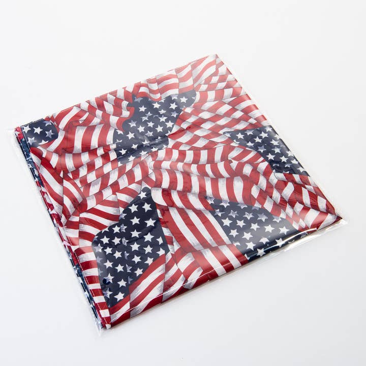 KaKyCo - Vendita all'ingrosso Bandana - Unisex - CONFEZIONE DA 1 DOZZINA DI BANDANE CON BANDIERA AMERICANA | BA15513