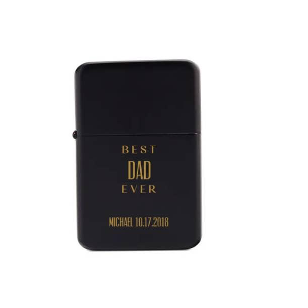 Custom Classic Metal Windproof Lighter - Best Dad Ever and other Purchase Wholesale custom lighters. Free Returns & Net 60 Terms on Faire trending on Faire.