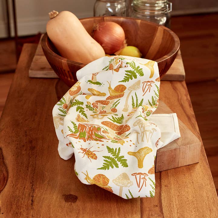 Mustard Beetle - Wholesale Tea Towel - Tea Towel: Mushrooms1