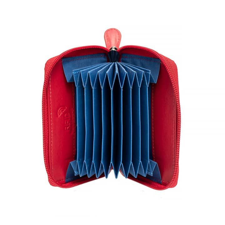 PRIMEHIDE - Wholesale Card Holder - Unisex - Concertina Leather RFID Credit Card Holder - 78043