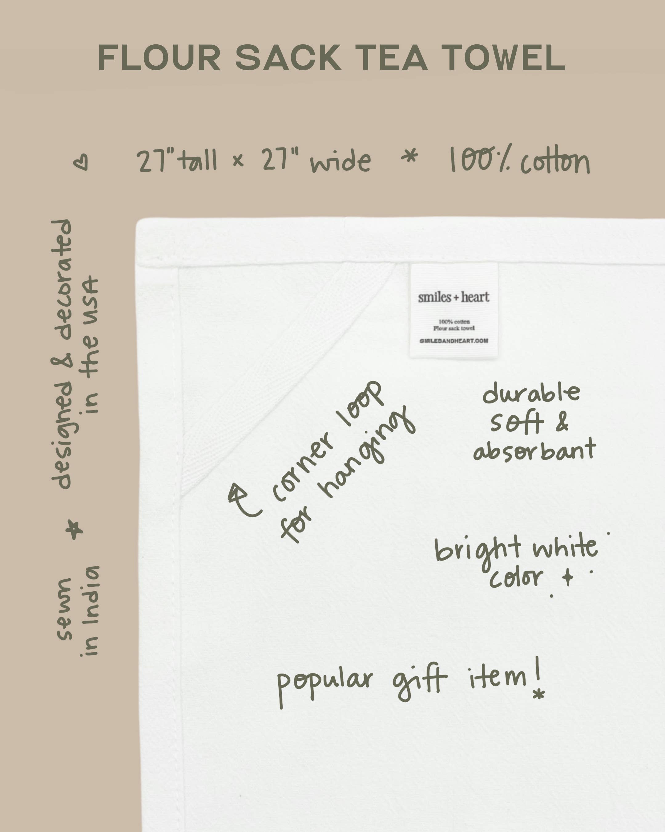 Smiles + Heart - Wholesale Tea Towel - Tea Towel Starter Bundle (12 Tea Towels)8