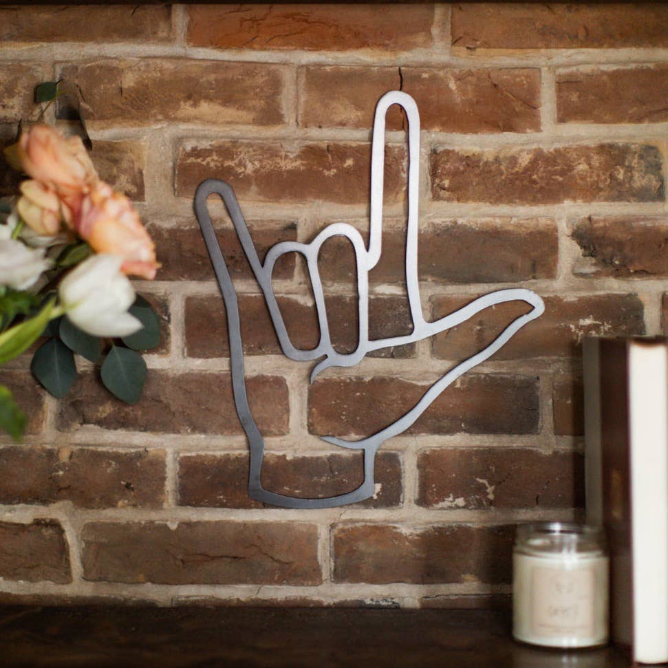 Keystone Steel Co. - Wholesale Wall Accent - I Love You in ASL Cutout Wall Decor1