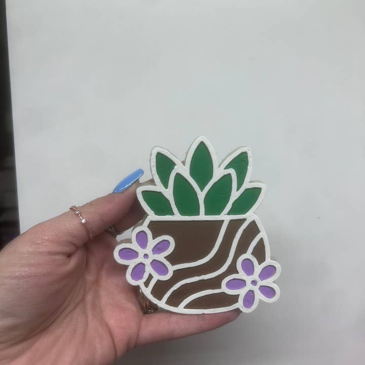 Floral Plant Car Freshie for wholesale by Southern Vinyl Creations