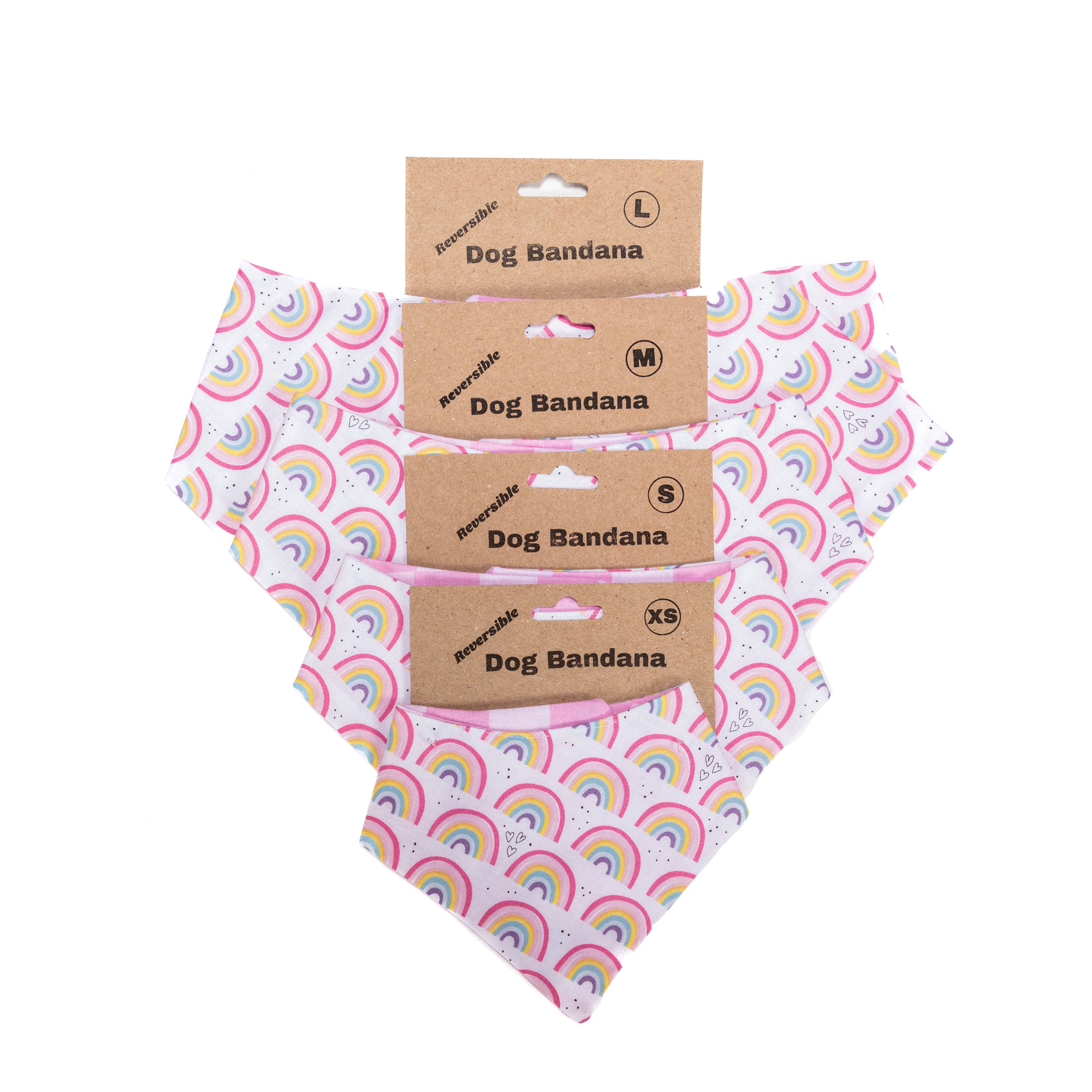 Pup Party Hats – wholesale Pet bandana – Dog – Pastel Rainbow Bandana2
