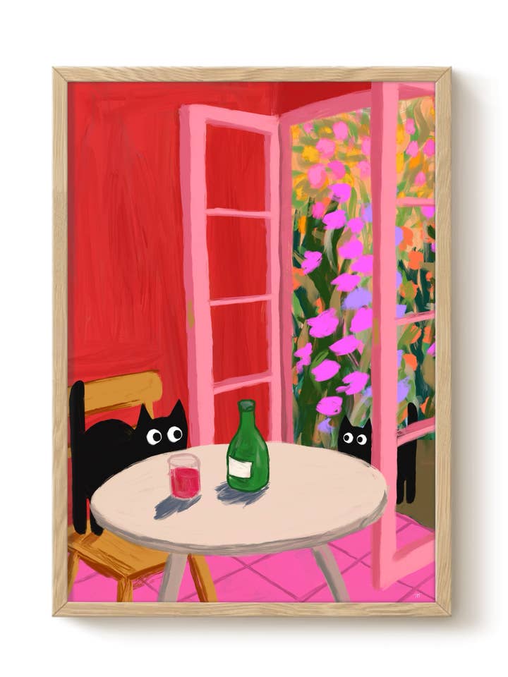 Kom Binnen Voor Wijn Print - Woonaccessoires, Cadeaus, Kunst - Diverse Maten voor wholesale door The Paper Tail