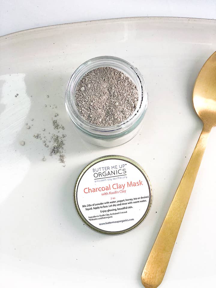 Organic Charcoal Mask / Activated Charcoal Mask for wholesale by Butter Me Up Organics