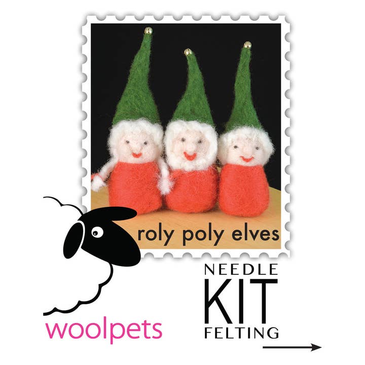 Woolpets - Wholesale DIY Craft Kit - Roly Poly Elves Felting Kit1