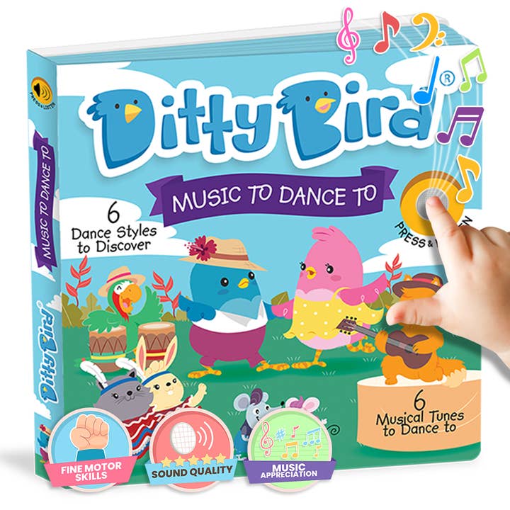 Ditty Bird Europe - Wholesale Baby & Toddler Book (0-2) - Baby Book -Ditty Bird dance songs: Music To Dance To