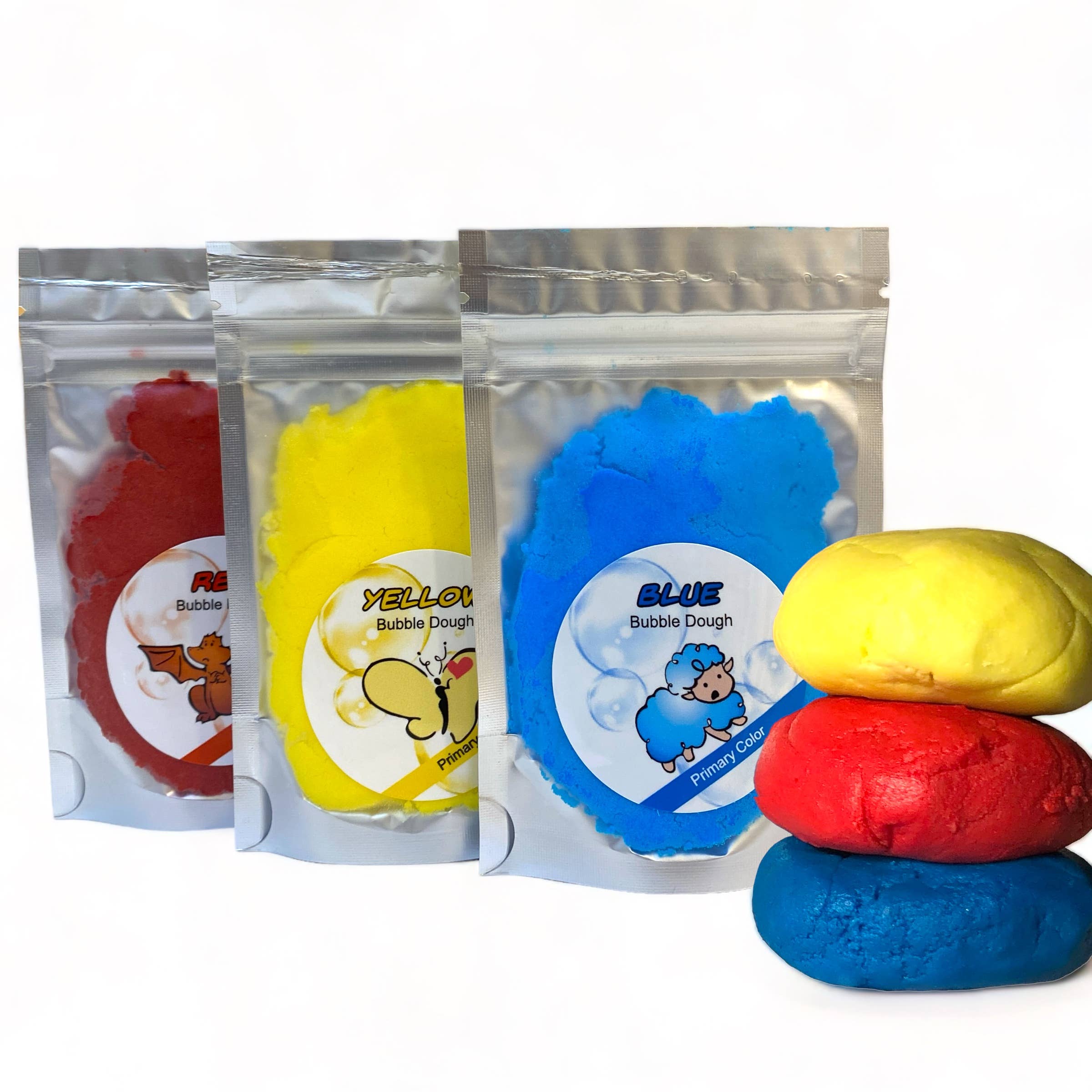 Calla Lily Cosmetics - Wholesale Bubble Wand - Kids - Primary Colors Kid's Bubble Dough1