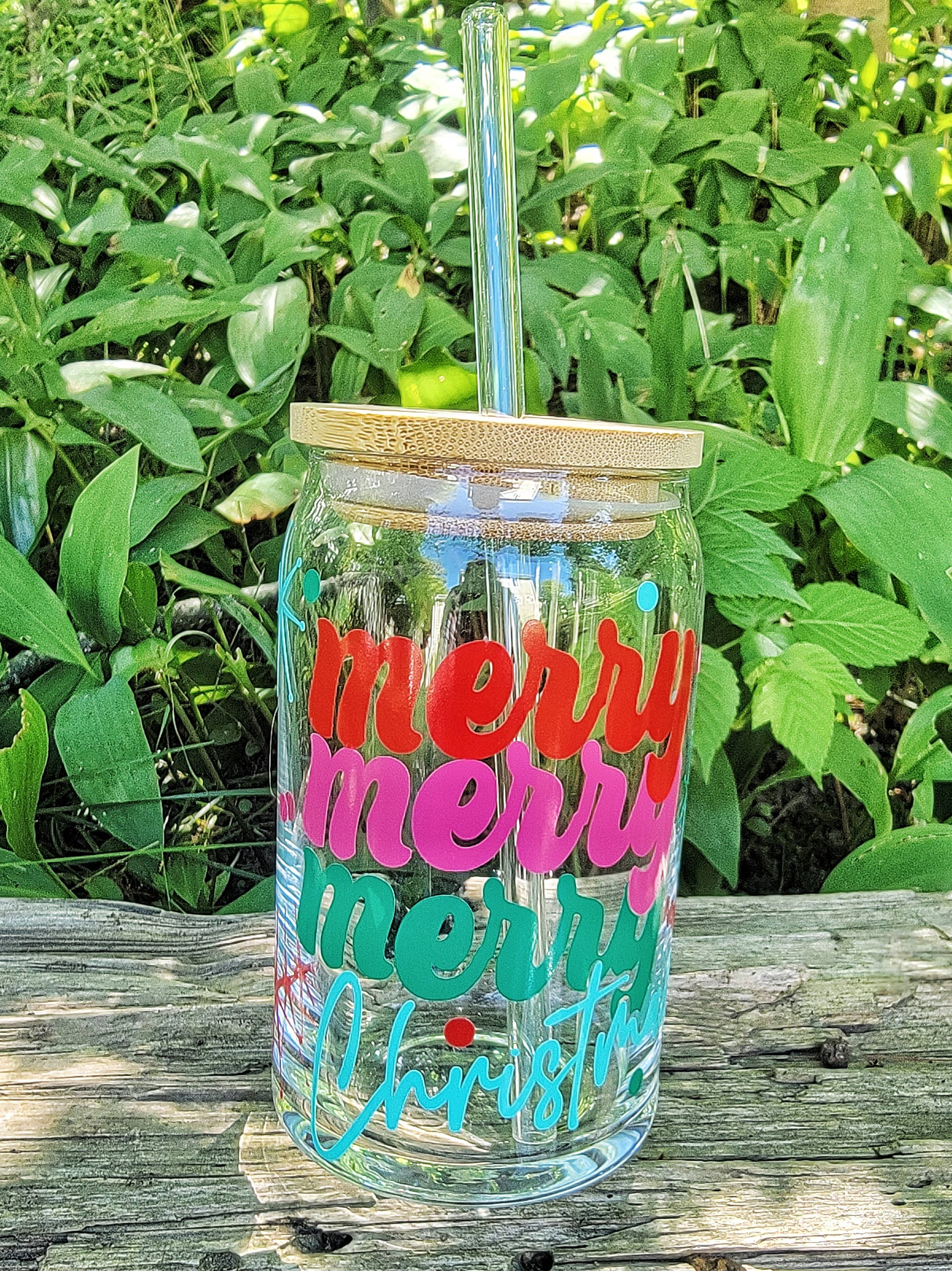 Superior Sweet Water - Wholesale Drinking Glass/Cup - Merry Christmas Beer Can with Lid , Holiday Cup2