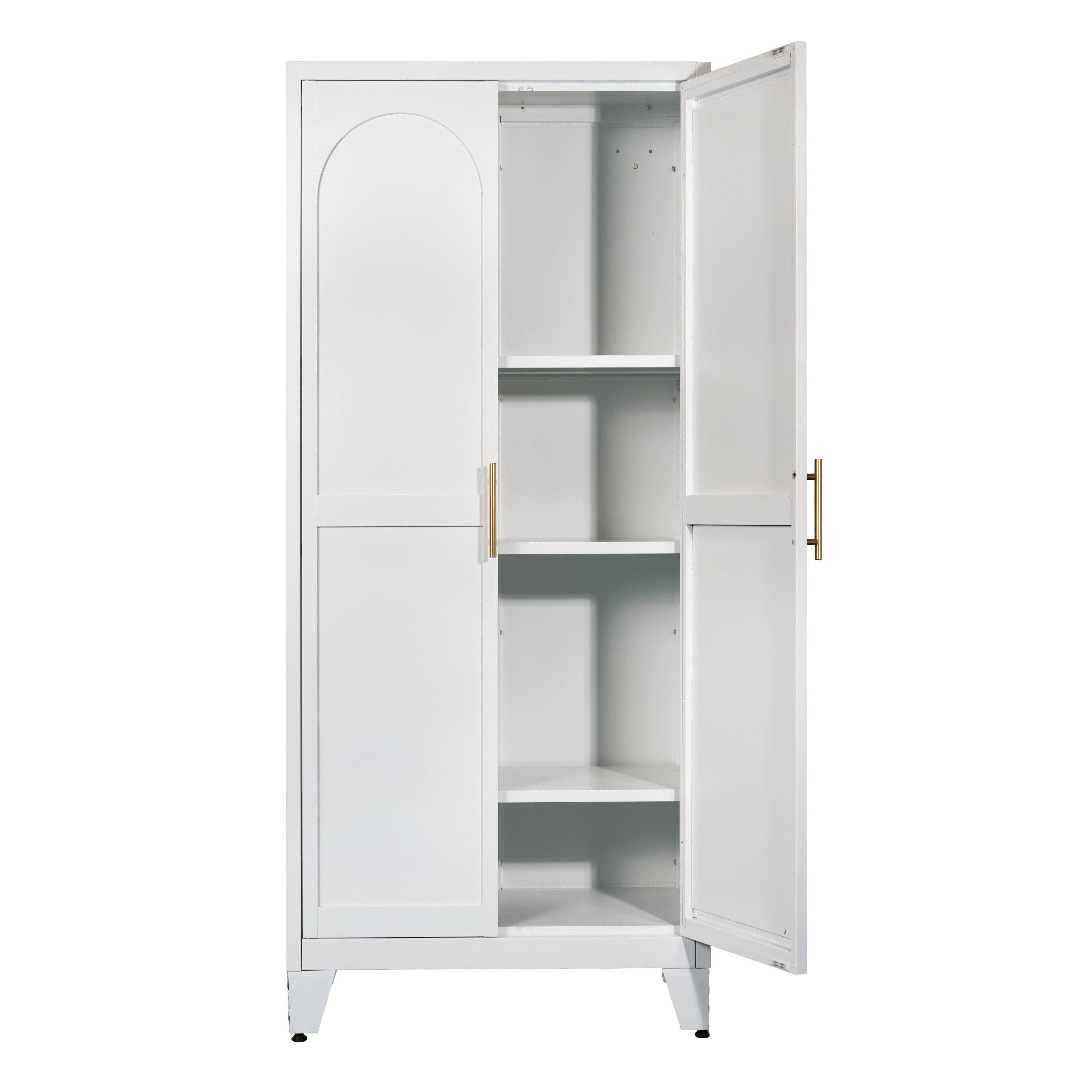 HOMYCASA DESIGN INC - Vente Armoire - Armoire de rangement Shapely Doors avec étagères réglables11