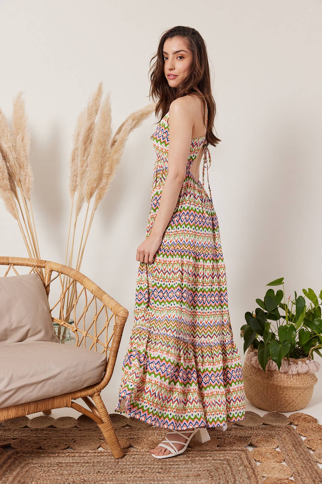 Escandelle Paris - Wholesale Dress - Women's - Strappy printed dress6