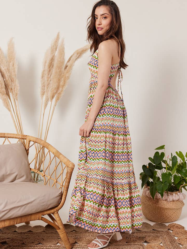 Escandelle Paris - Vendita all'ingrosso Vestito - Donna - Abito stampato con spalline6