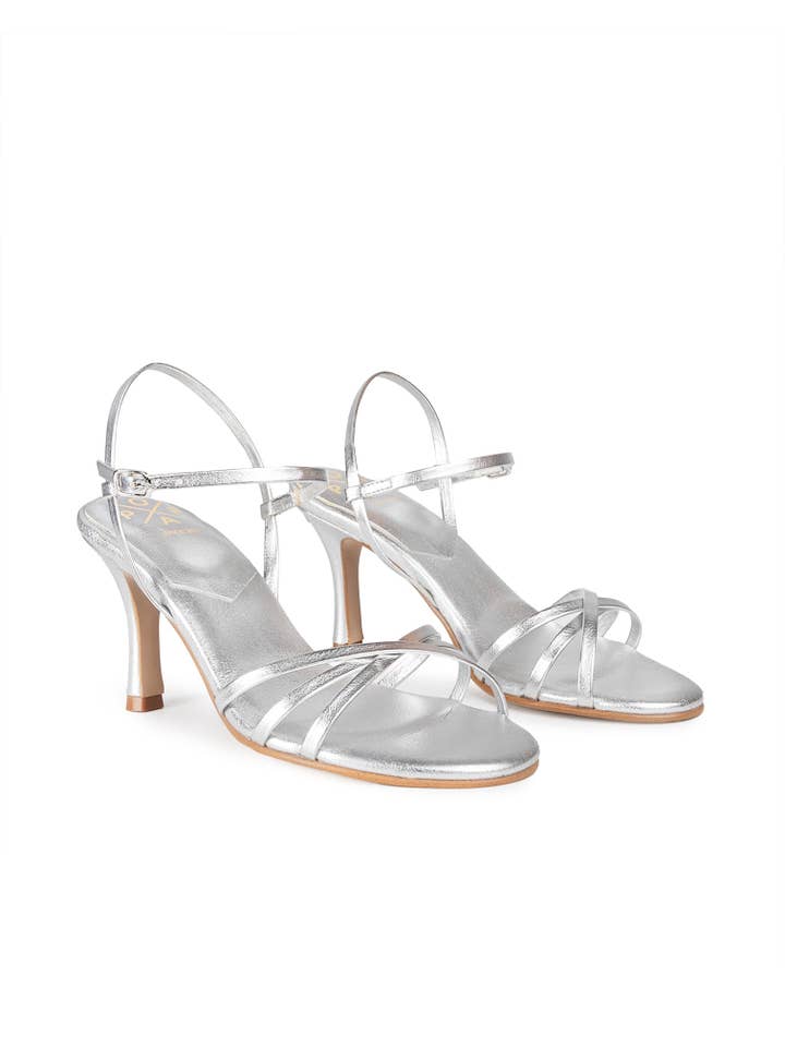 POPA - Wholesale High Heels - Women's - Artic Silver Heel Sandal