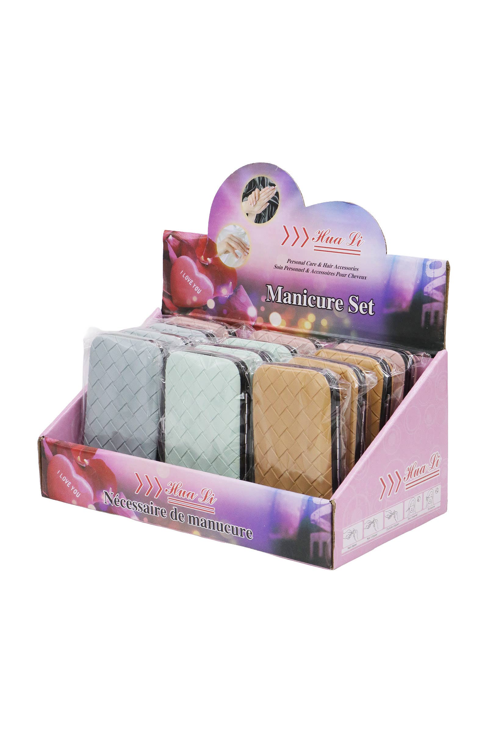 SORTIDAS Kit de 7 Peças para Cuidados com as Unhas em Couro Vegano Trançado para venda a revendedores na Faire1