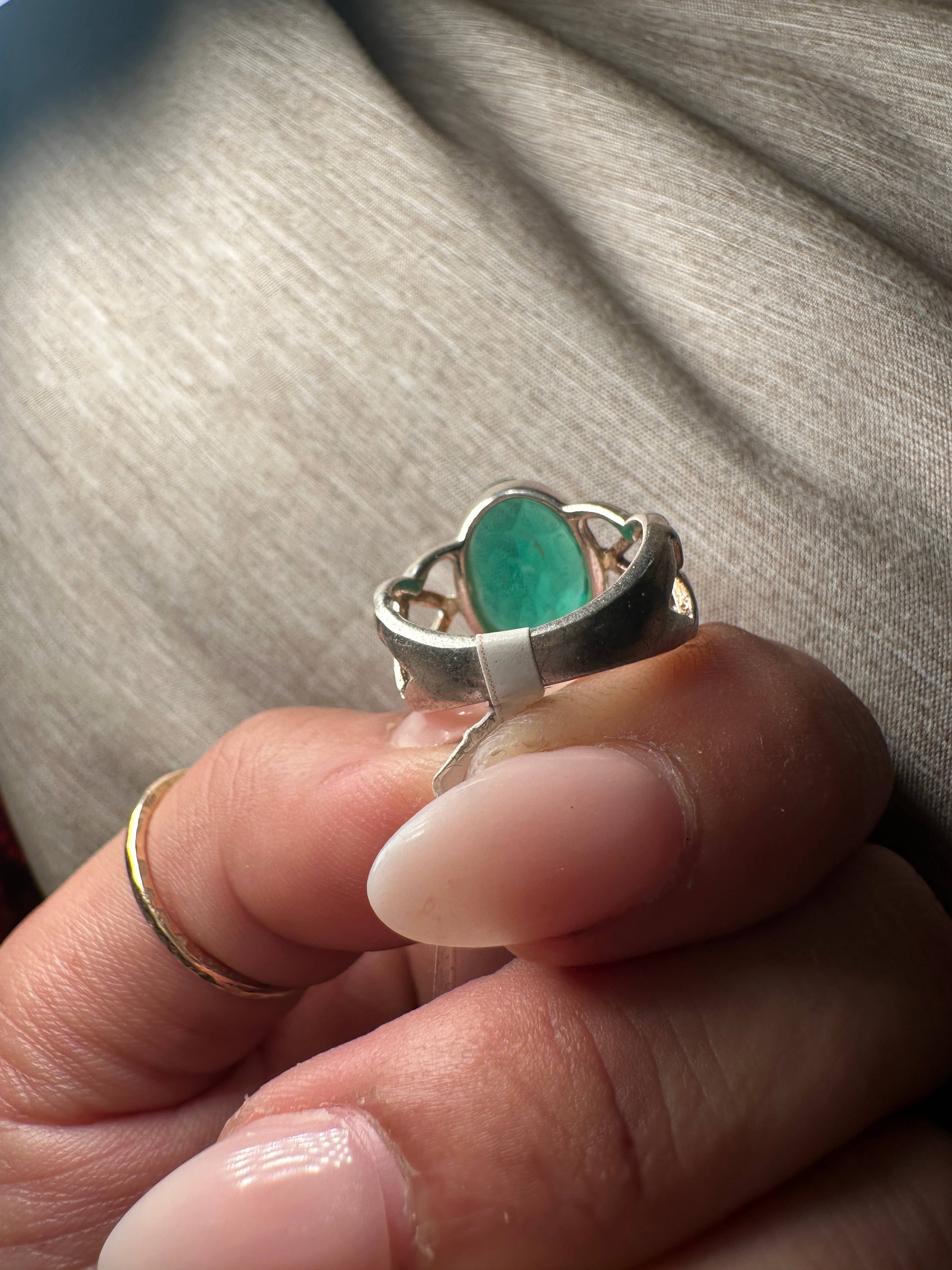 Celestial Avenue - Wholesale Cocktail/Statement Ring - Sterling Silver Moldavite Ring2