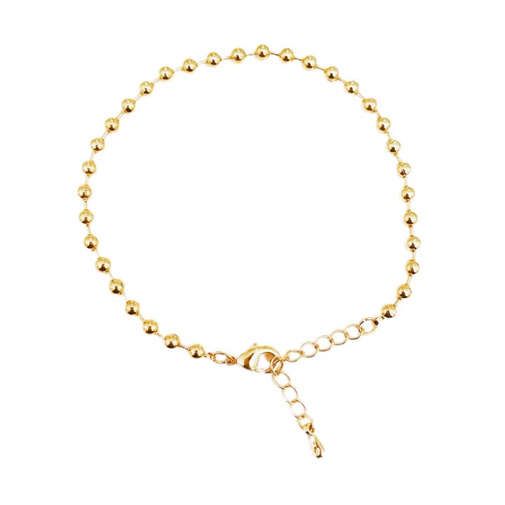 Guld Ball Chain Armbånd for engroshandel hos Wrapped. By Sav