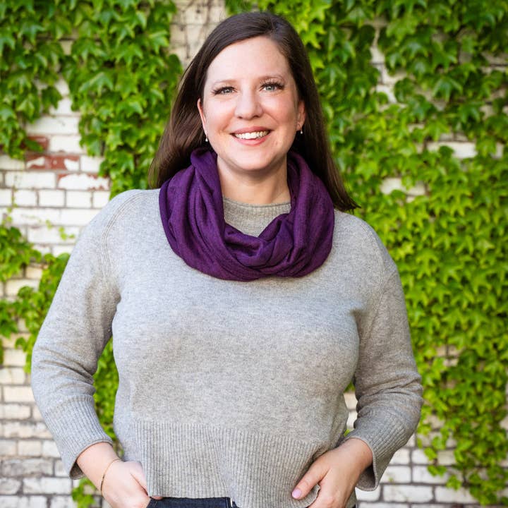 Heather Jersey Infinity Scarf for wholesale by Dana Herbert