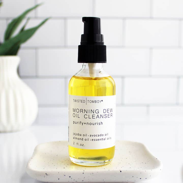 Morning Dew Facial Oil Cleanser for wholesale by Twisted Tomboy | Bath+Body+Shower+Shave