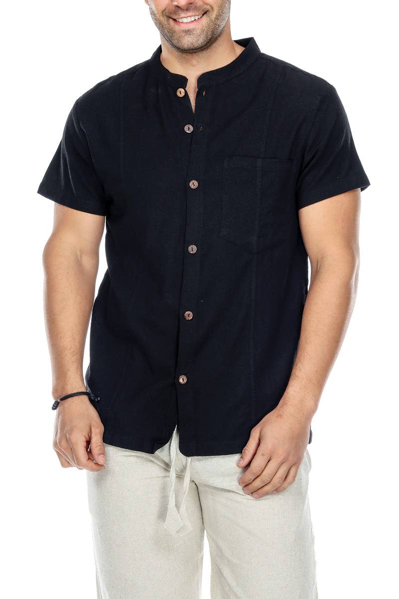 Yak & Yeti - Vendita all'ingrosso Camicia button down - Uomo - Camicia Button Up Tinta unita2