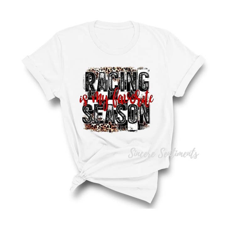 Maglietta Racing Season per la vendita all'ingrosso da parte di Sincere Sentiments LLC