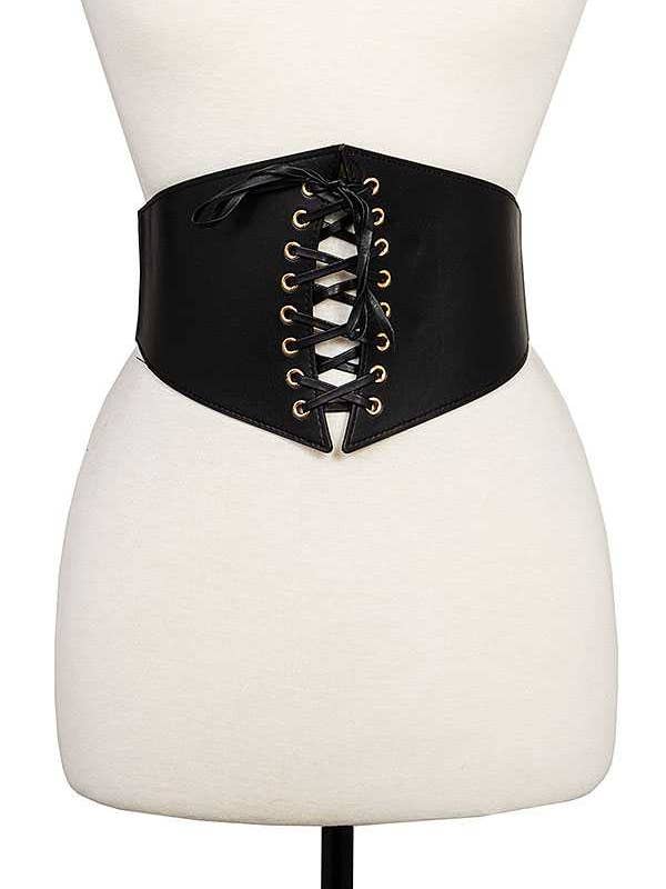 LACE UP FASHION FAUX LEATHER BELT for wholesale by anbfashion