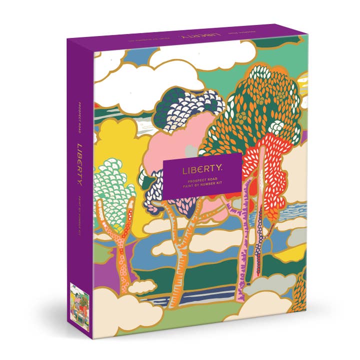 Liberty Prospect Road 9 x 12 Paint by Number Kit (Craft Kit) for wholesale by Abrams & Chronicle Books