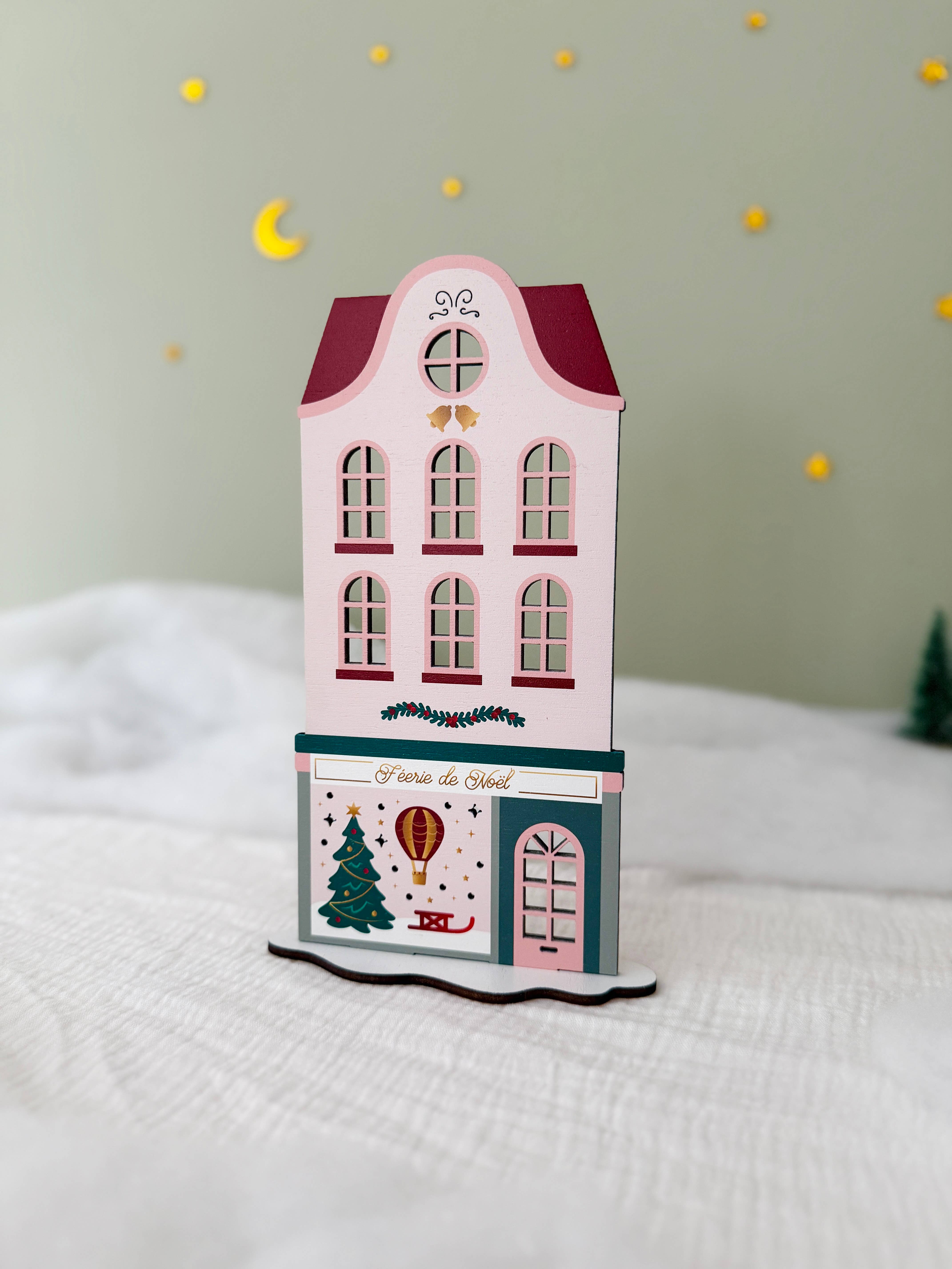 Print Your Love - Wholesale Christmas Decoration - Christmas House and its Shop - Painted Wood - Mini Christmas World2