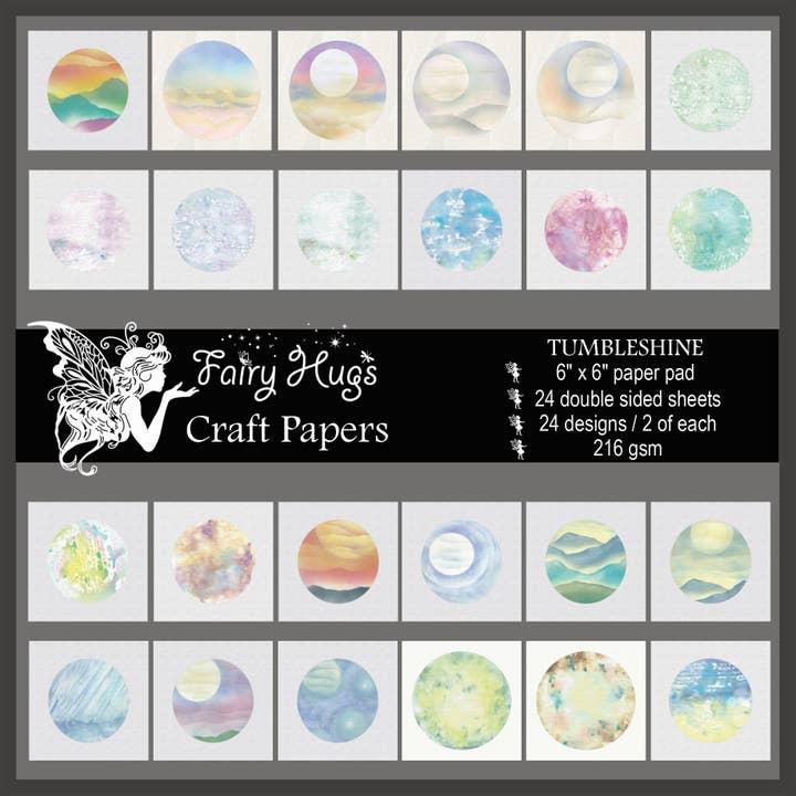 Bloc de papel Fairy Hugs - 6" x 6" - Tumbleshine para venta al por mayor de Fairy Hugs