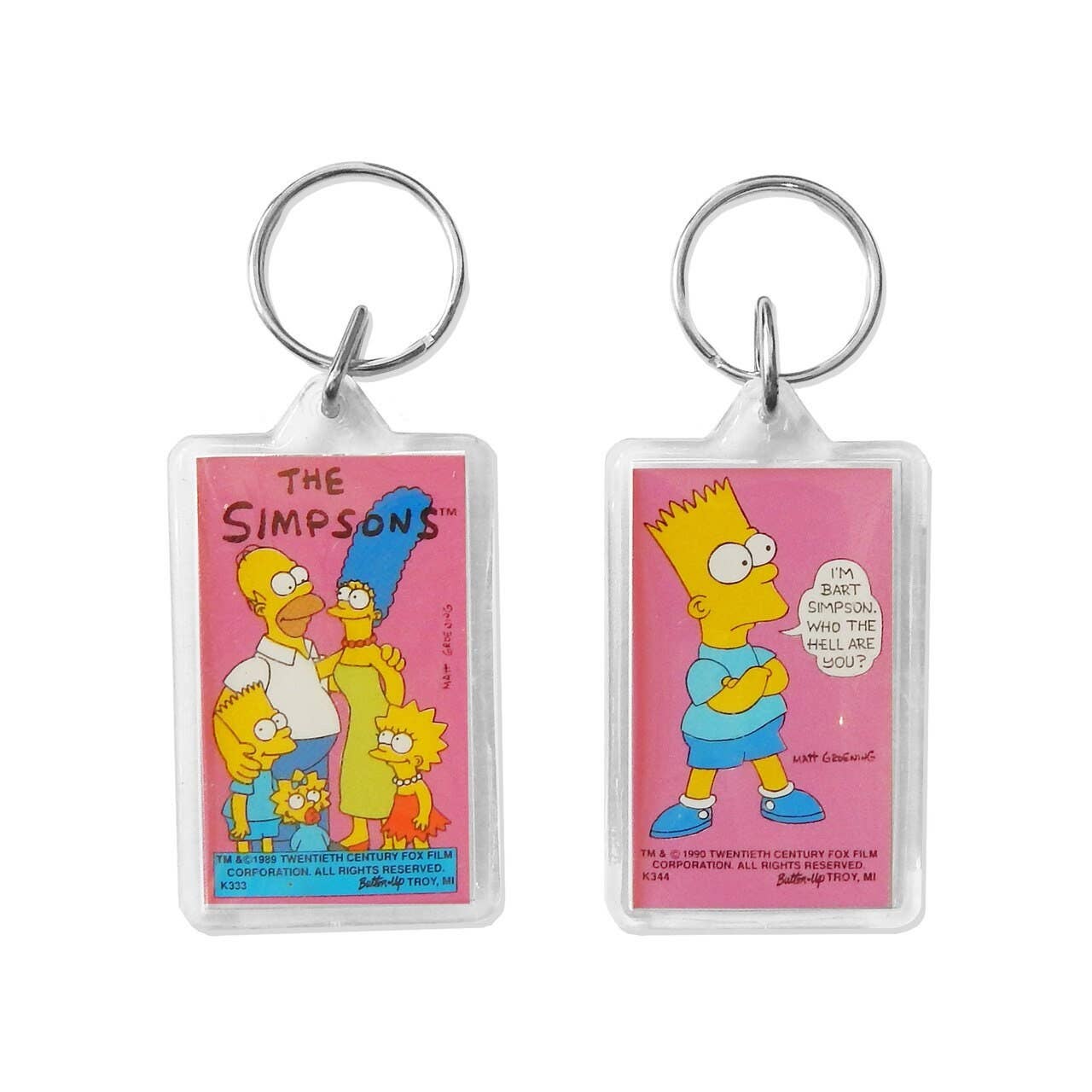 Hungry Ghost Press - Wholesale Keychain - Unisex - Vintage and Deadstock Simpsons Keychains0