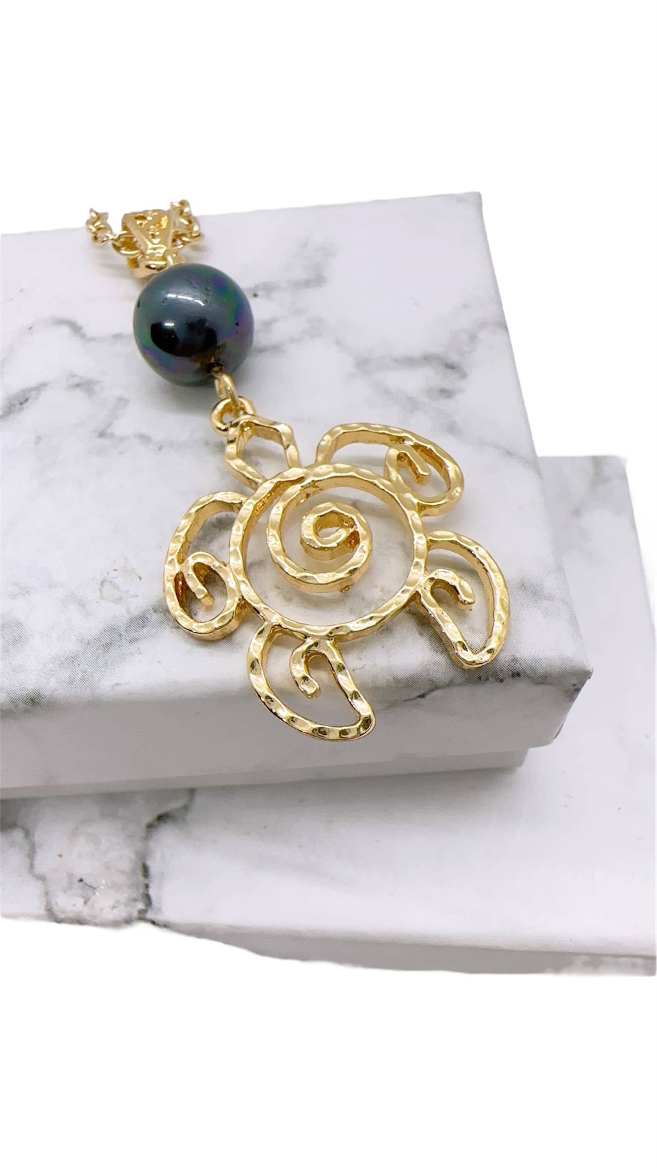 Anela's Jewelry - Wholesale Dangle Earrings - Hawaiian Honu Sea Turtle: Hamilton Gold Earring1