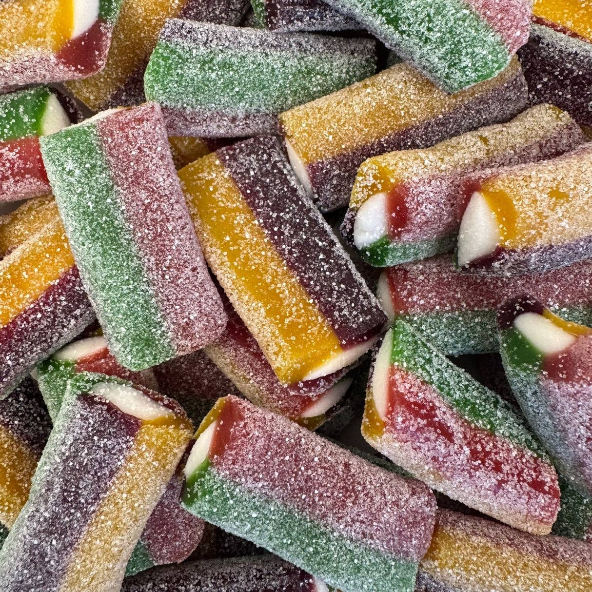 Long Island Candy Factory - Wholesale Gummy - Vidal Import Chewy Sour Rainbow XL Zesty Candy Stick 2.2 lb0