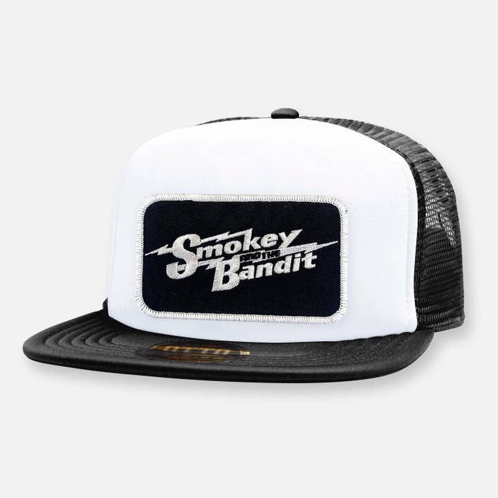 Webig Moto Company - Wholesale Trucker Hat - Unisex - SMOKEY AND THE BANDIT FLAT BILL PATCH HAT1