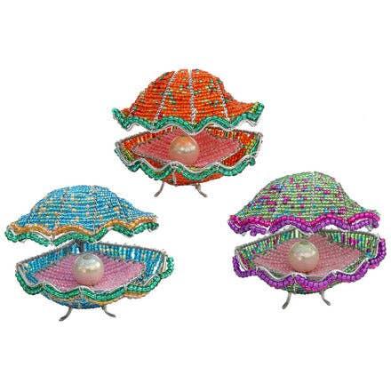 Oyster, Asst Set of 3 for wholesale by Beadworx By Extol Accessories Ltd.