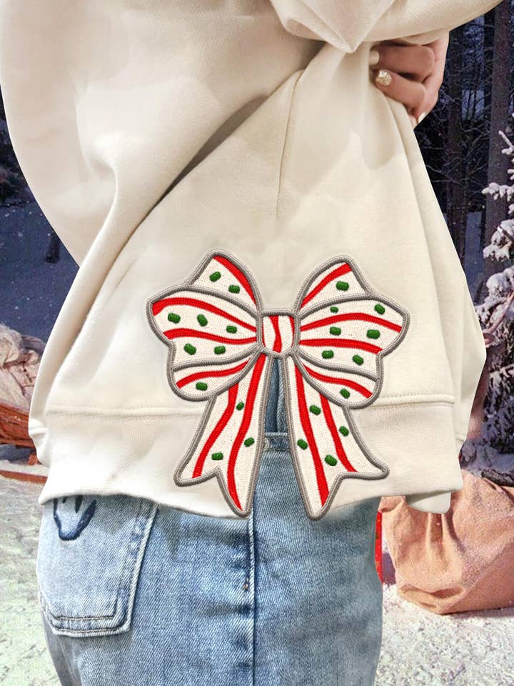 Red And Green Christmas Bow, Embroidered Side Bow Sweatshirt and other Purchase Wholesale side bow sweatshirt. Free Returns & Net 60 Terms on Faire trending on Faire.