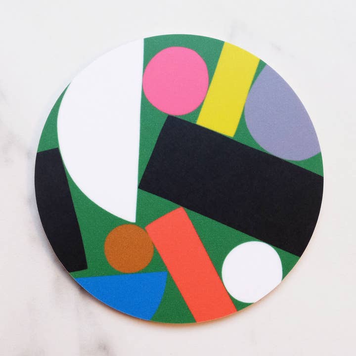 Porta-copos verde - letra K por atacado de Hippstory